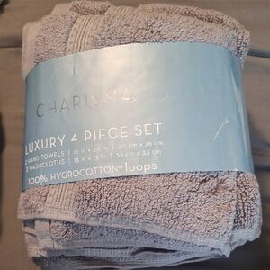 Charisma Luxury 4-Piece Towel Set - Light Taupe